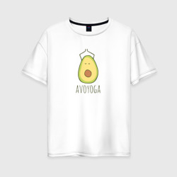 AVOYOGA – Женская футболка хлопок Oversize с принтом купить со скидкой в -16%