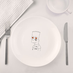 Набор: тарелка + кружка I'm fine - Bart Simpson - фото 2