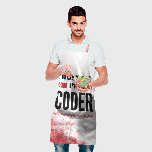 Фартук 3D Trust me I'm coder white - фото 2