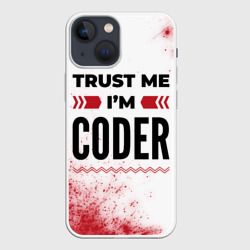 Чехол для iPhone 13 mini Trust me I'm coder white
