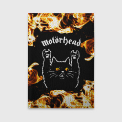 Обложка для автодокументов Motorhead рок кот и огонь