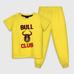 Детская пижама хлопок Bull bitcoin club