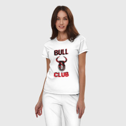 Женская пижама хлопок Bull bitcoin club - фото 2