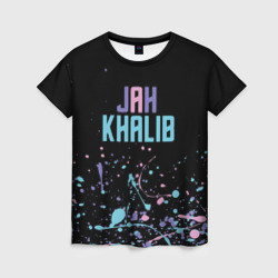 Женская футболка 3D Jah Khalib - краска