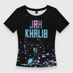Женская футболка 3D Slim Jah Khalib - краска