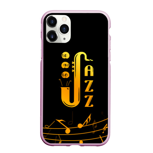 Чехол для iPhone 11 Pro Max матовый Jazz - ноты