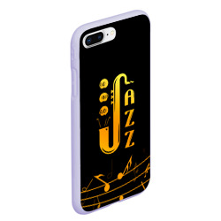 Чехол для iPhone 7Plus/8 Plus матовый Jazz - ноты - фото 2