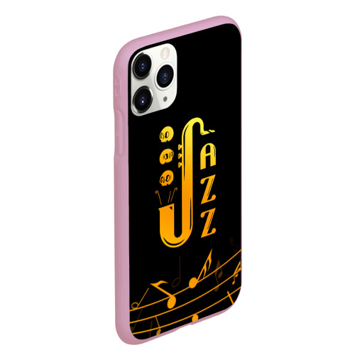 Чехол для iPhone 11 Pro Max матовый Jazz - ноты - фото 3