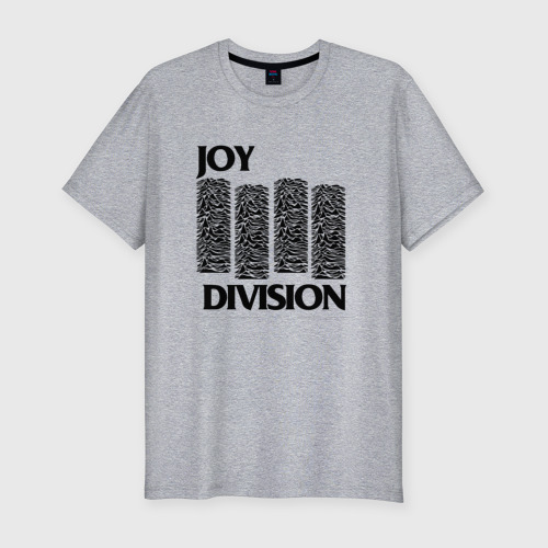 Мужская футболка хлопок Slim Joy Division - rock, цвет меланж