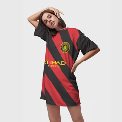 Платье-футболка 3D Manchester City - Away Jersey 2022-23 - фото 2