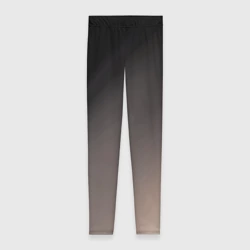 Леггинсы 3D Черный, серый бежевый градиент