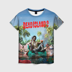 Женская футболка 3D Dead island 2 главный герой