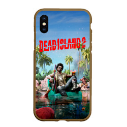 Чехол для iPhone XS Max матовый Dead island 2 главный герой