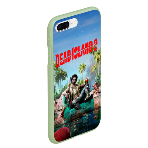 Чехол для iPhone 7Plus/8 Plus матовый Dead island 2 главный герой, цвет салатовый - фото 3