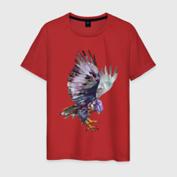 Орёл - акварель – Мужская футболка хлопок с принтом купить со скидкой в -20%