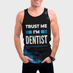 Мужская майка 3D Trust me I'm dentist Dark - фото 2