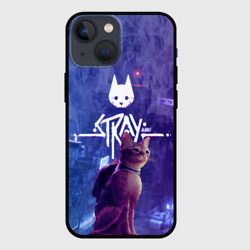 Чехол для iPhone 13 mini Stray - kot - neon