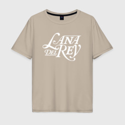 Мужская футболка хлопок Oversize Lana del ray - лого