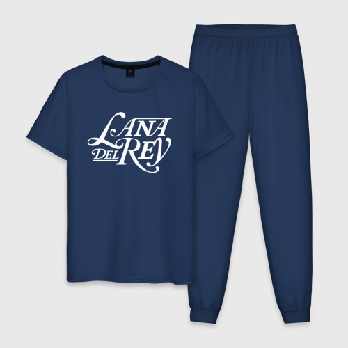 Мужская пижама хлопок Lana del ray - лого, цвет темно-синий