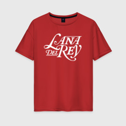 Женская футболка хлопок Oversize Lana del ray - лого