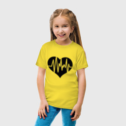 Детская футболка хлопок Кардиограмма сердца - фото 2