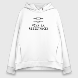 Женское худи Oversize хлопок Viva la resistance