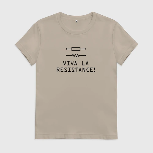 Женская футболка хлопок Viva la resistance