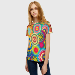 Женская футболка 3D Мандала-Цветы - фото 2