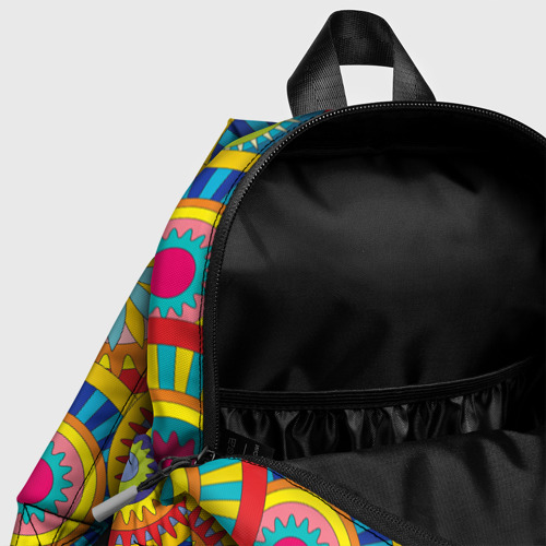 Детский рюкзак 3D с принтом Мандала-Цветы, фото #4