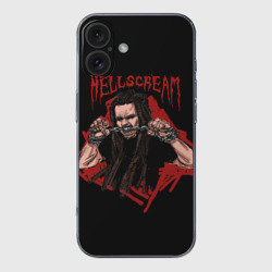 Чехол для iPhone 16 силиконовый с защитой камеры Leos цепи в зубах