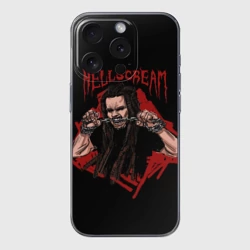 Чехол для iPhone 15 Pro силиконовый с защитой камеры Leos цепи в зубах