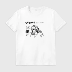 Мужская футболка хлопок Слушай блэк митол Leos