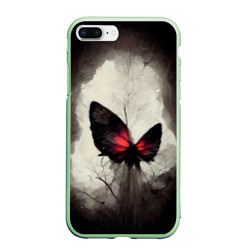 Чехол для iPhone 7Plus/8 Plus матовый Жуткая готическая бабочка