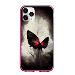 Чехол для iPhone 11 Pro Max матовый Жуткая готическая бабочка
