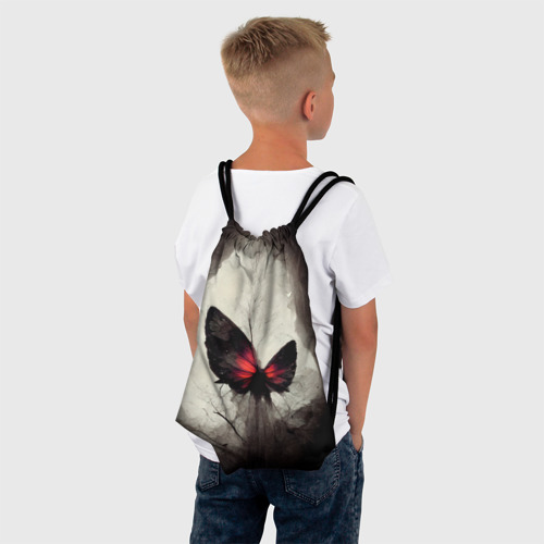 Рюкзак-мешок 3D Жуткая готическая бабочка - фото 4