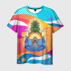 Акула и ананас – Мужская футболка 3D с принтом купить со скидкой в -23%
