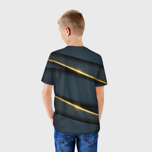 Детская футболка 3D Russia luxury gold, цвет 3D печать - фото 4