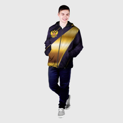 Мужская куртка 3D Золотой герб  России  - фото 2