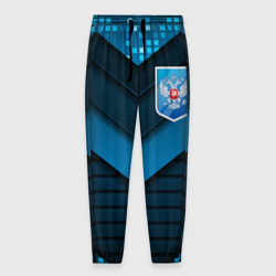 Мужские брюки 3D Russia abstract blue