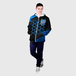 Мужская куртка 3D Объемные соты - герб России - фото 2