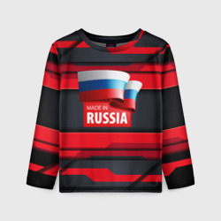 Детский лонгслив 3D Red & Black - Russia