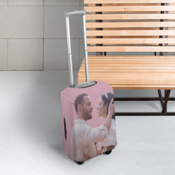 Чехол для чемодана 3D Постучись в мою дверь - Эда и Серкан - фото 2