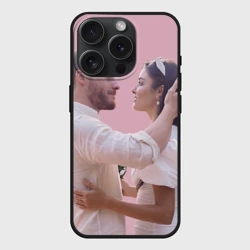 Чехол силиконовый для Apple iPhone 15 Pro матовый Постучись в мою дверь - Эда и Серкан