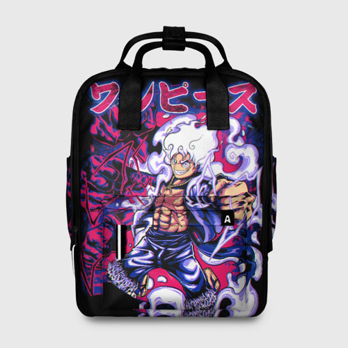 Женский рюкзак 3D с принтом Луффи 5 гир - One Piece, вид спереди #2