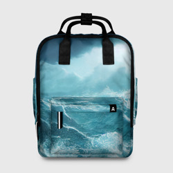 Женский рюкзак 3D Буря в море