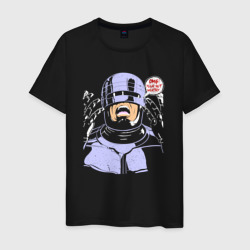 Мужская футболка хлопок Кричащий Робокоп