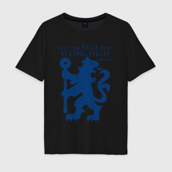 Мужская футболка хлопок Oversize FC Chelsea Lion