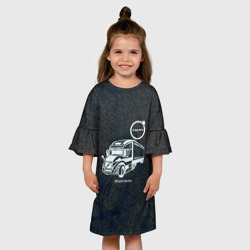 Детское платье 3D Вольво грузовик - фото 2