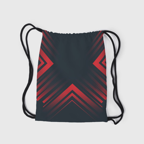 Рюкзак-мешок 3D Красный символ The Sims на темном фоне со стрелками - фото 7