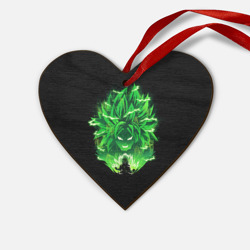 Деревянная игрушка Сердце Broly dragon ball аниме